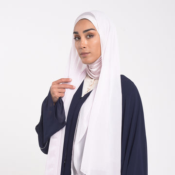 Emiratie Chiffon with Bonnet -Blush Pearl