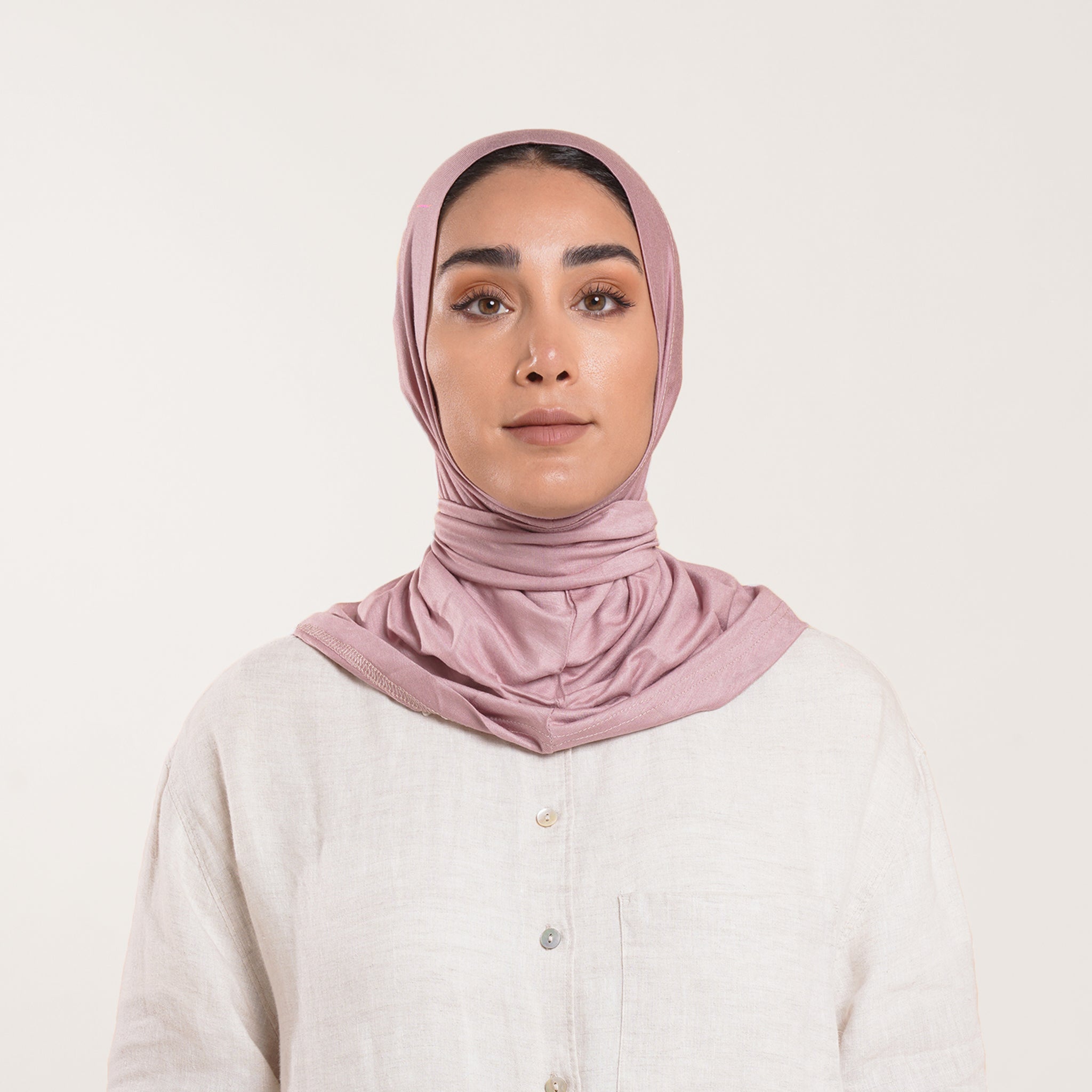Easy wear Hijab (Tabaki) - Muted Rose Pink