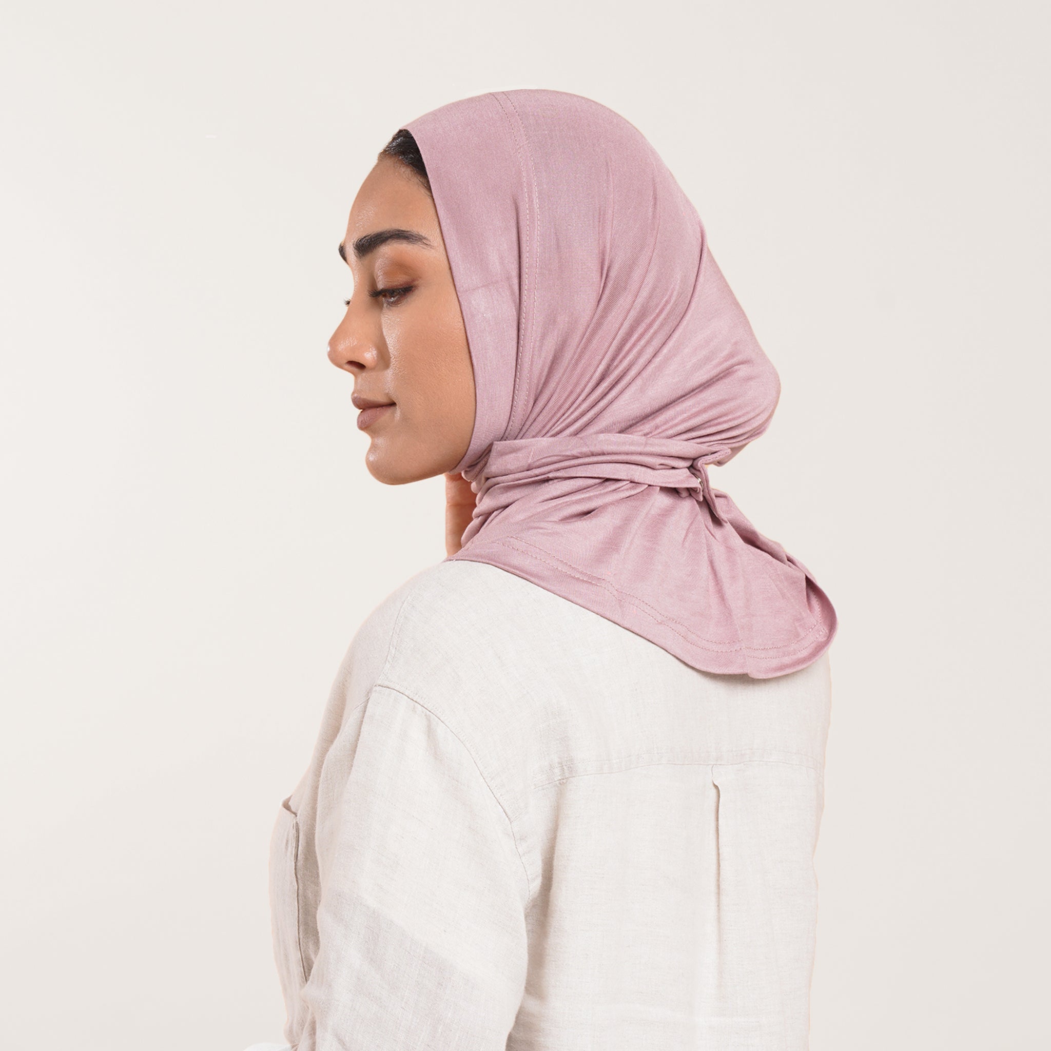 Easy wear Hijab (Tabaki) - Muted Rose Pink