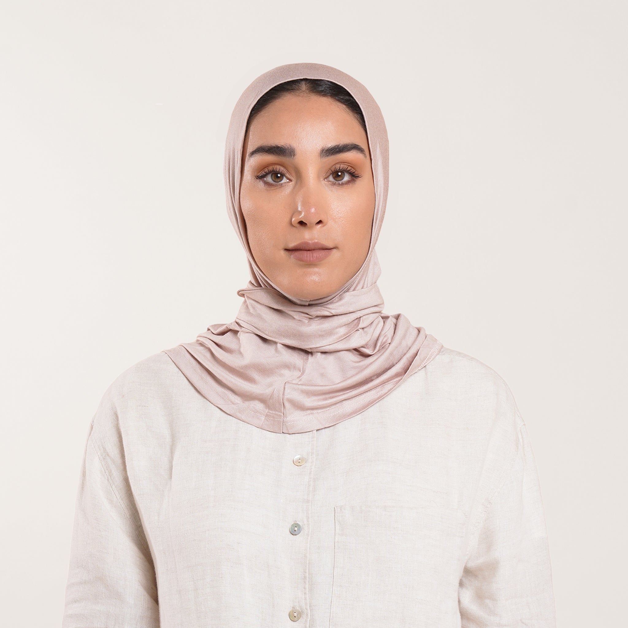 Easy wear Hijab (Tabaki) - Muted Peach Nude