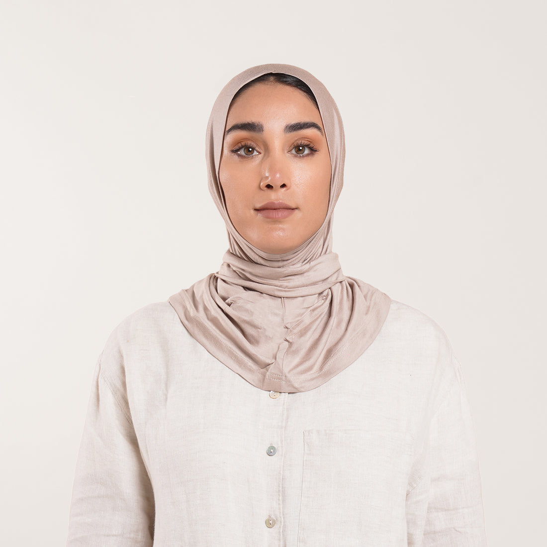 Easy wear Hijab (Tabaki) - Warm Beige