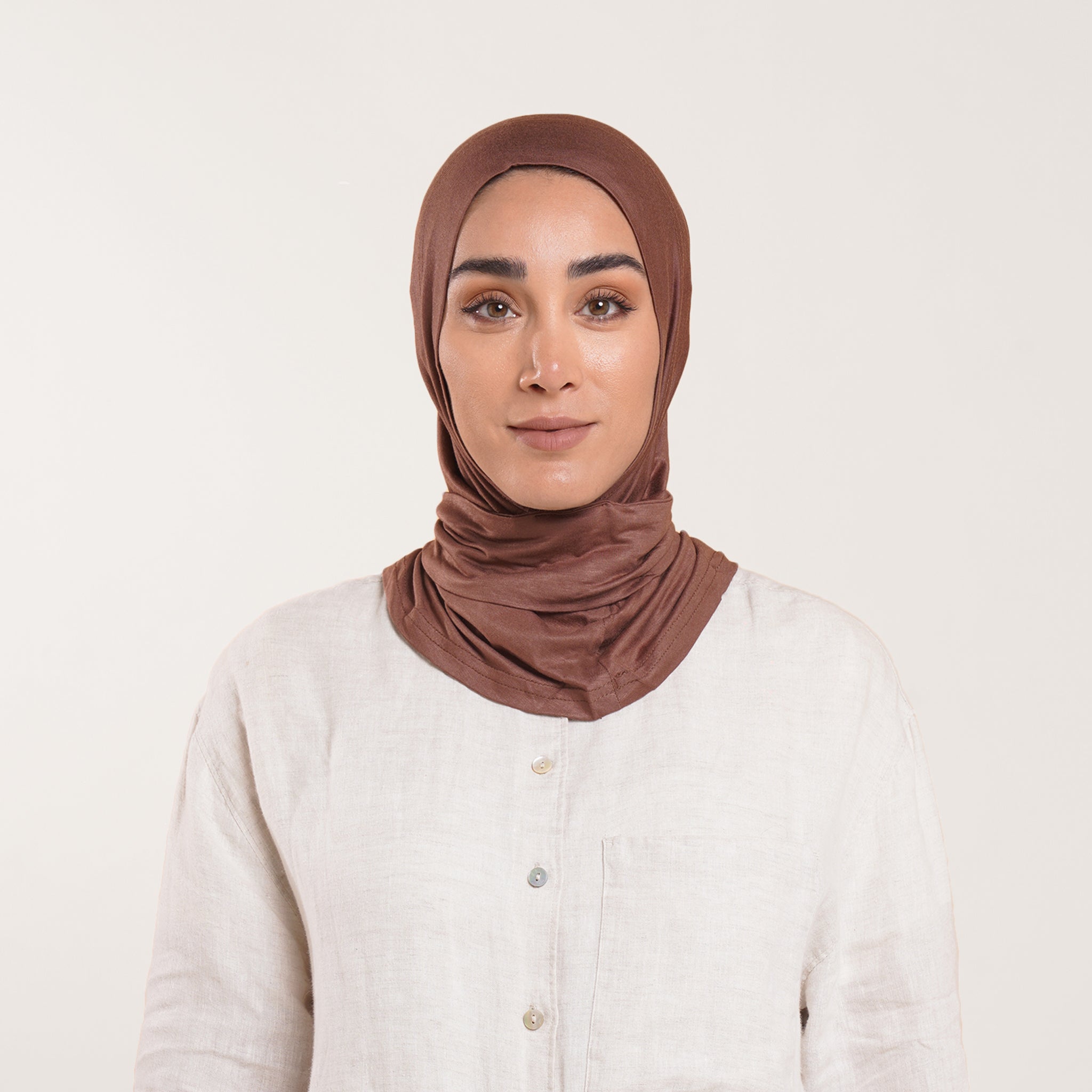 Easy wear Hijab (Tabaki) - Warm Chocolate Brown