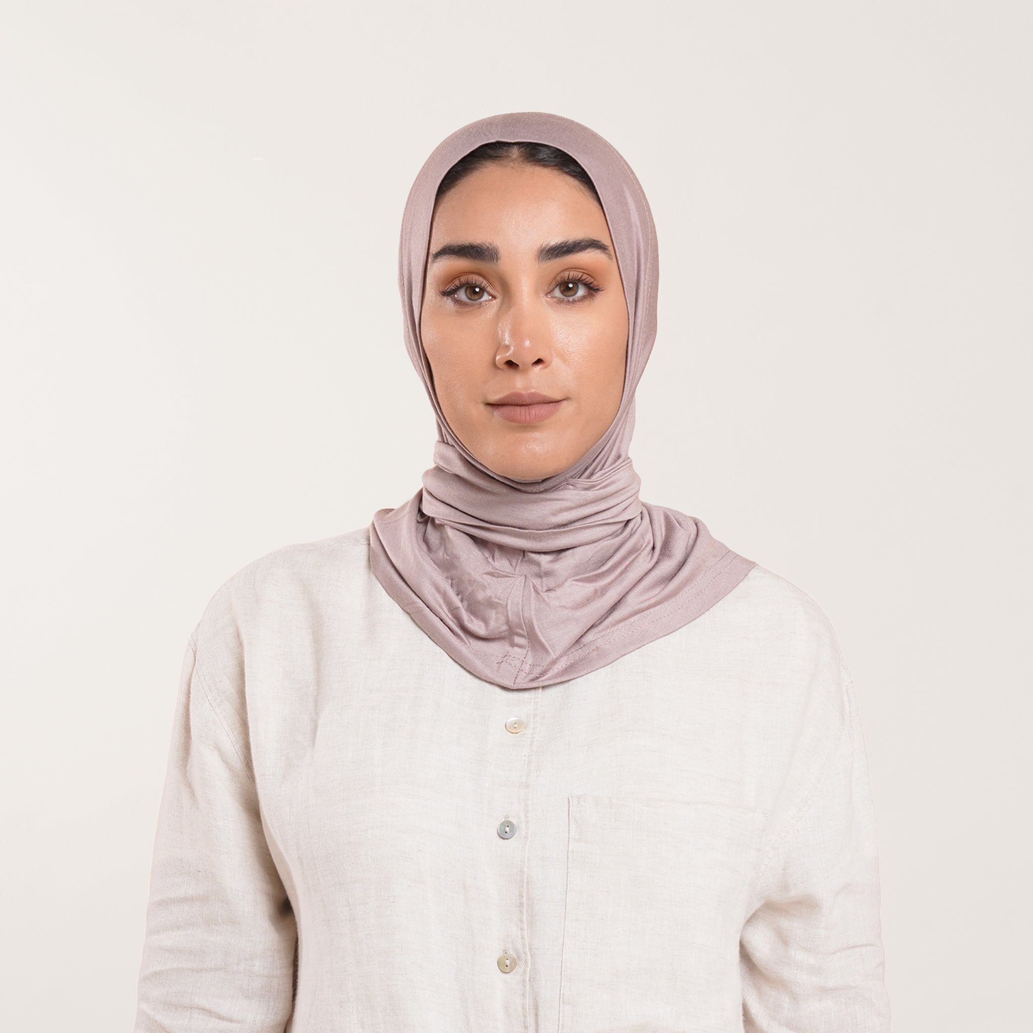 Easy wear Hijab (Tabaki) - Dusty Mauve