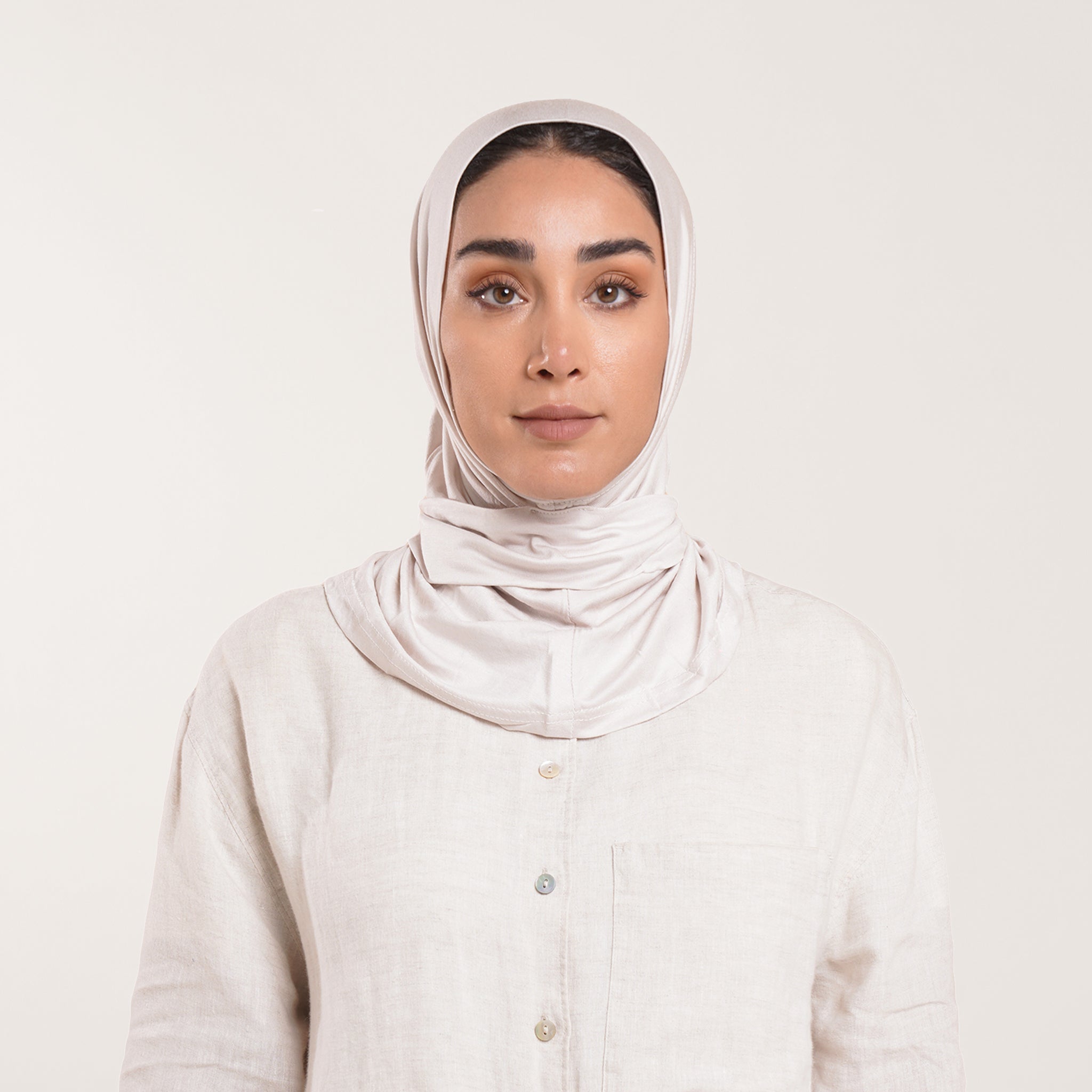 Easy wear Hijab (Tabaki) - Creamy Mist