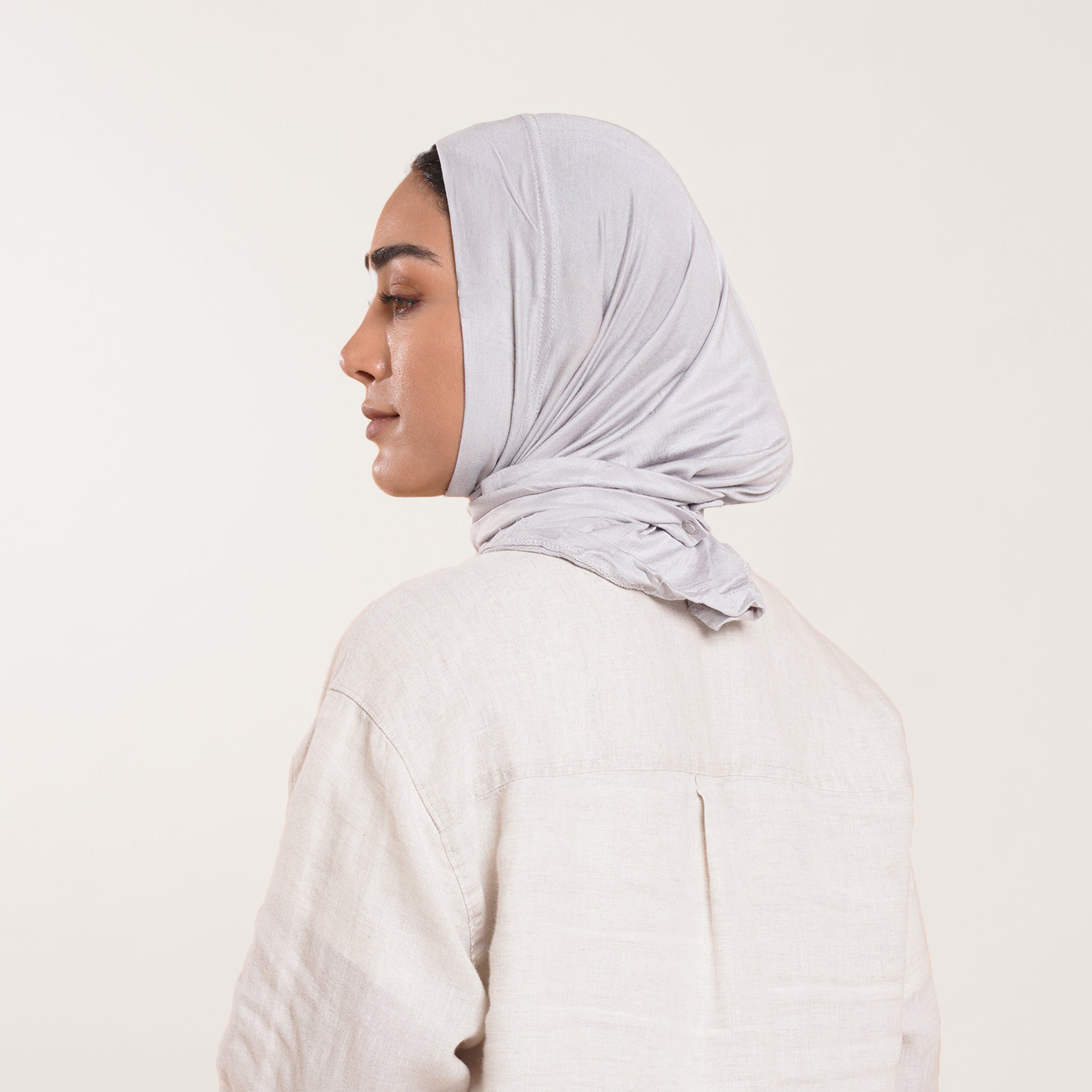 Easy wear Hijab (Tabaki) - Light Ash Gray