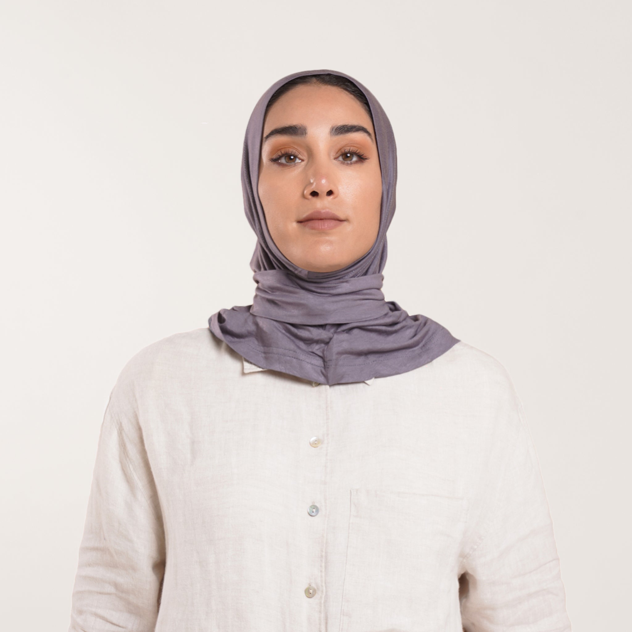 Easy wear Hijab (Tabaki) - Muted Slate Gray