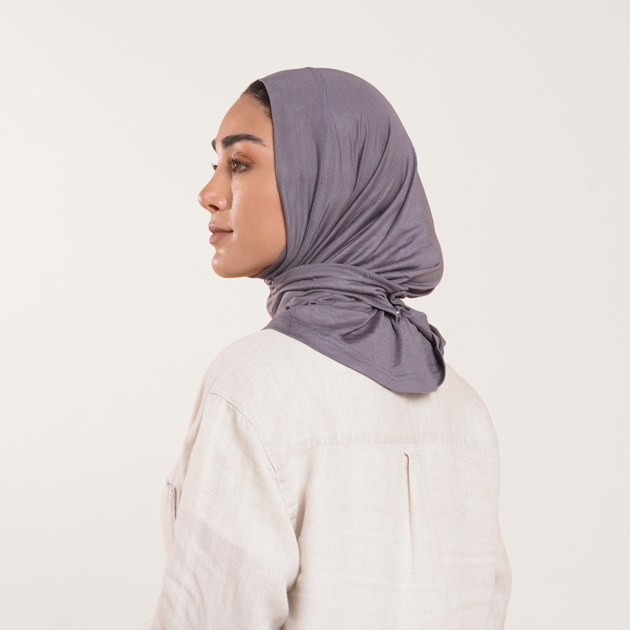 Easy wear Hijab (Tabaki) - Muted Slate Gray
