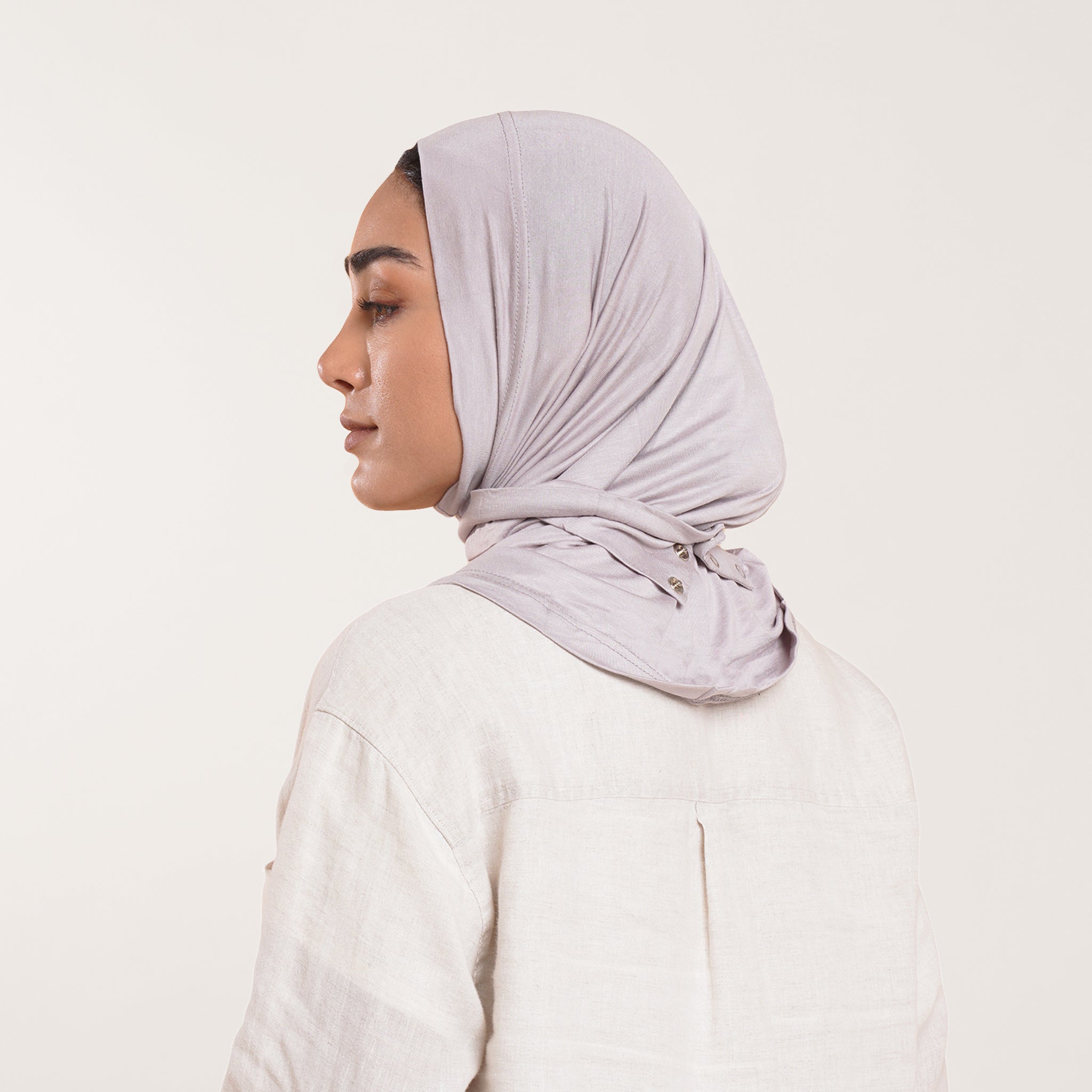 Easy wear Hijab (Tabaki) - Soft Lilac-Taupe