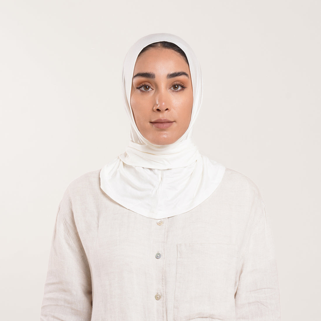Easy wear Hijab (Tabaki) - Classic White