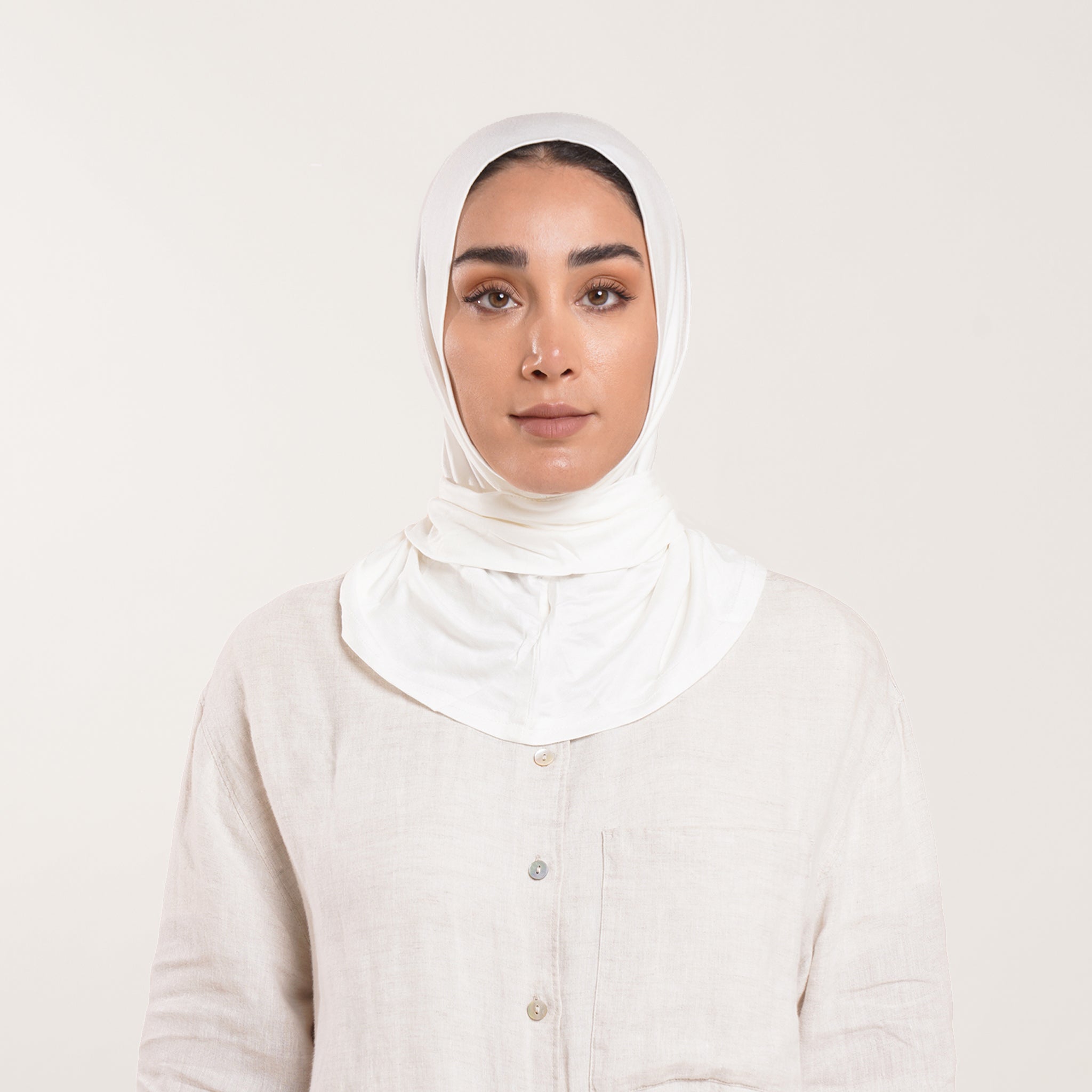 Easy wear Hijab (Tabaki) - Classic White
