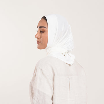 Easy wear Hijab (Tabaki) - Classic White