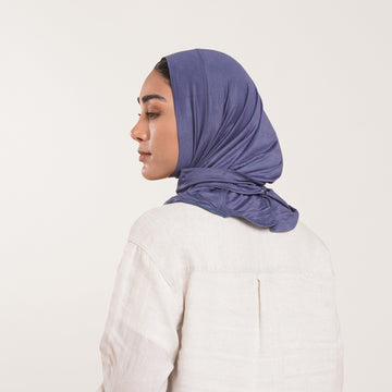 Easy wear Hijab (Tabaki) - Deep Muted Blue