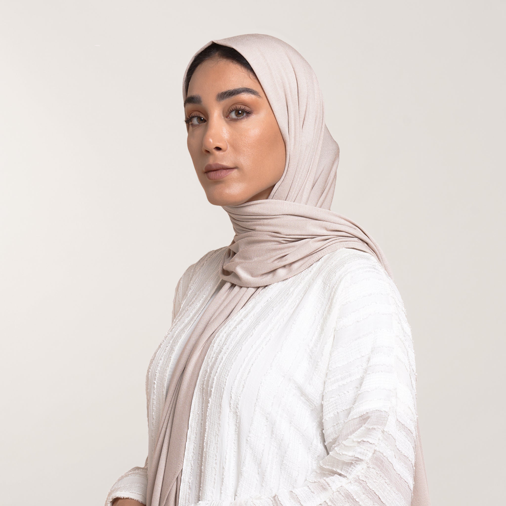 CC Malmal Jersey Hijab - Blush Linen