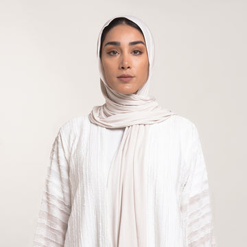 CC Malmal Jersey Hijab -Ivory Blush