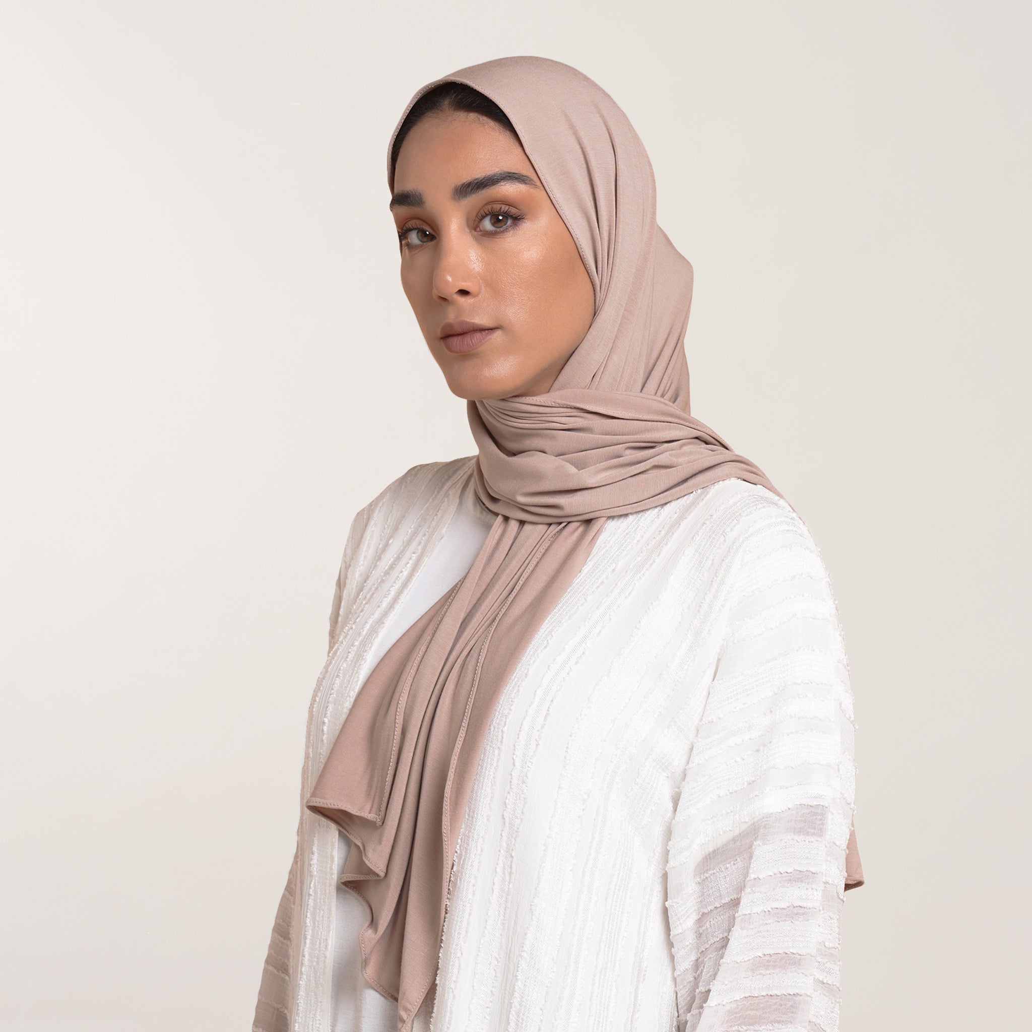 Modal Baby Hijab - Mushroom Taupe