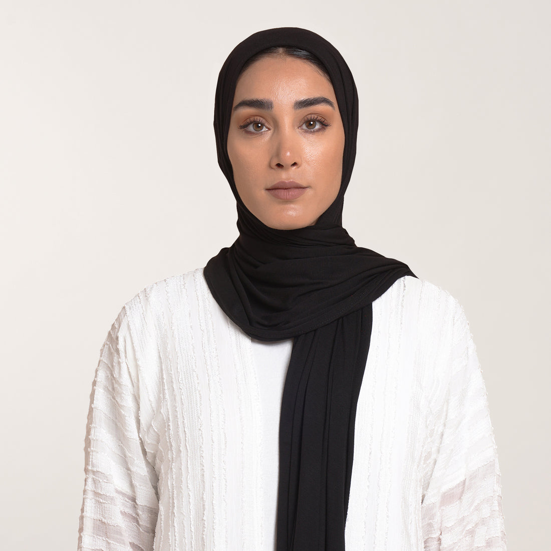 CC Malmal Jersey Hijab -Jet Black