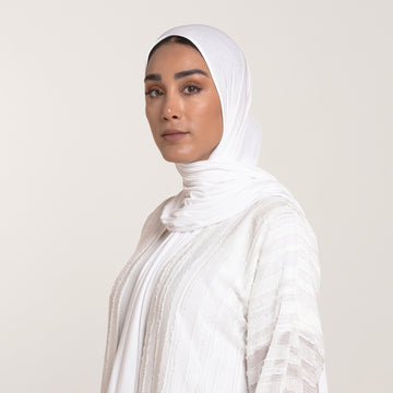 CC Malmal Jersey Hijab -Pure White