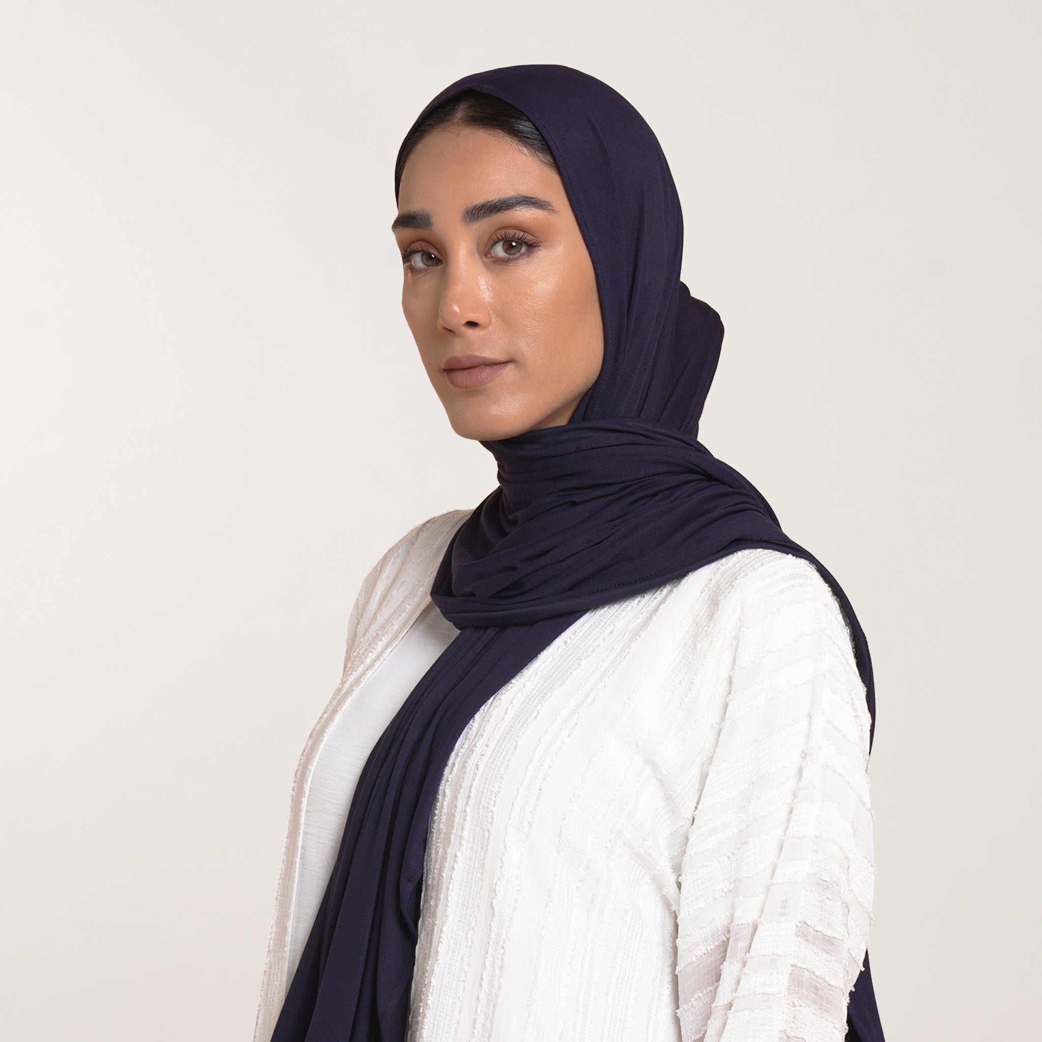 MalMal Cotton Hijab - Midnight Navy