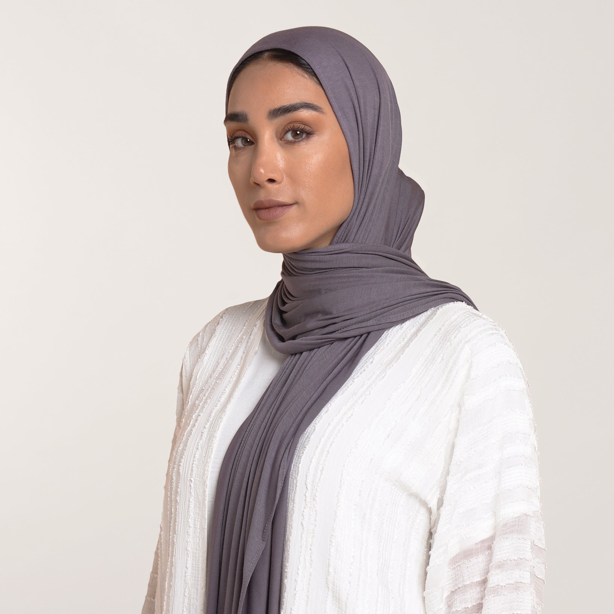 CC Malmal Jersey Hijab - Charcoal Grey