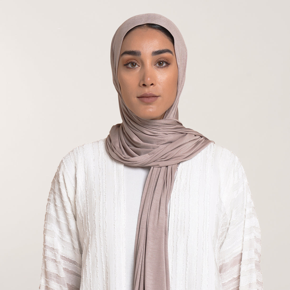 CC Malmal Jersey Hijab - Cappuccino