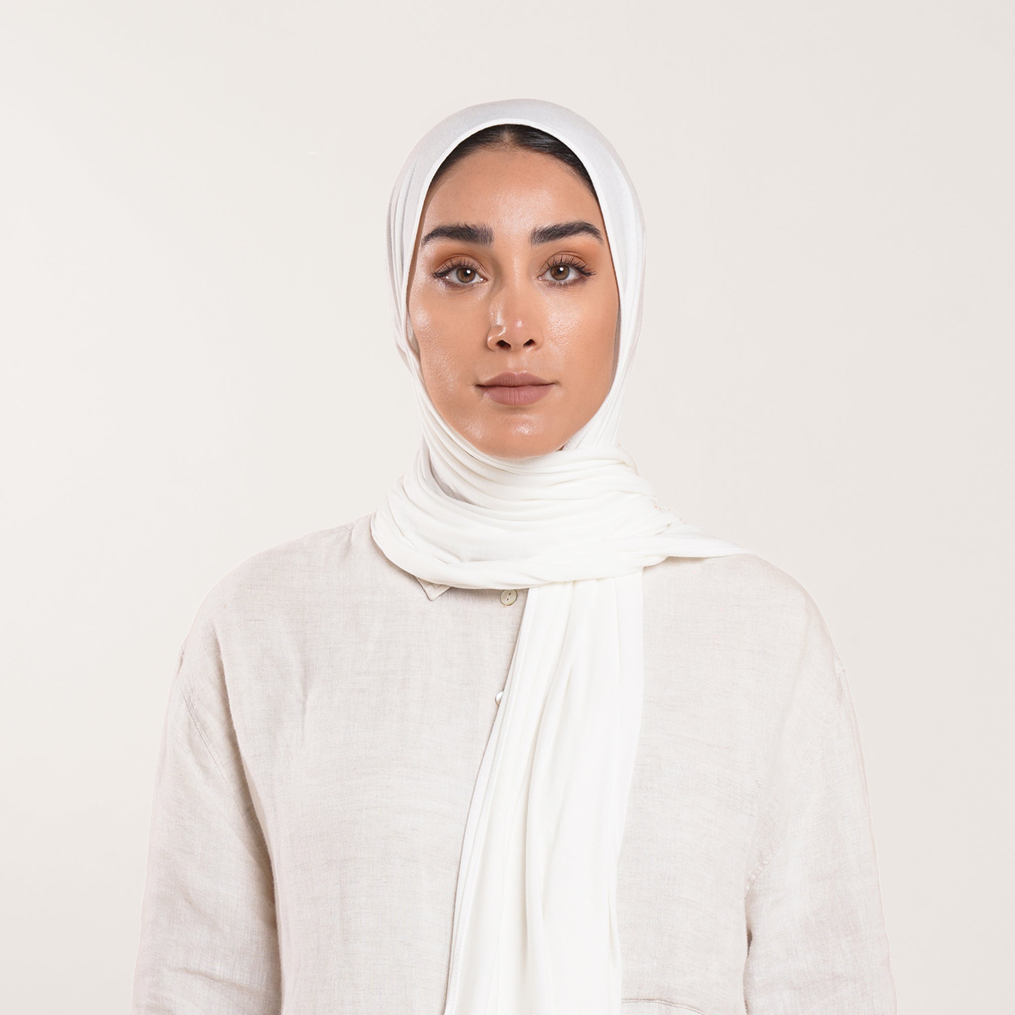 CC Malmal Jersey Hijab -Off-White