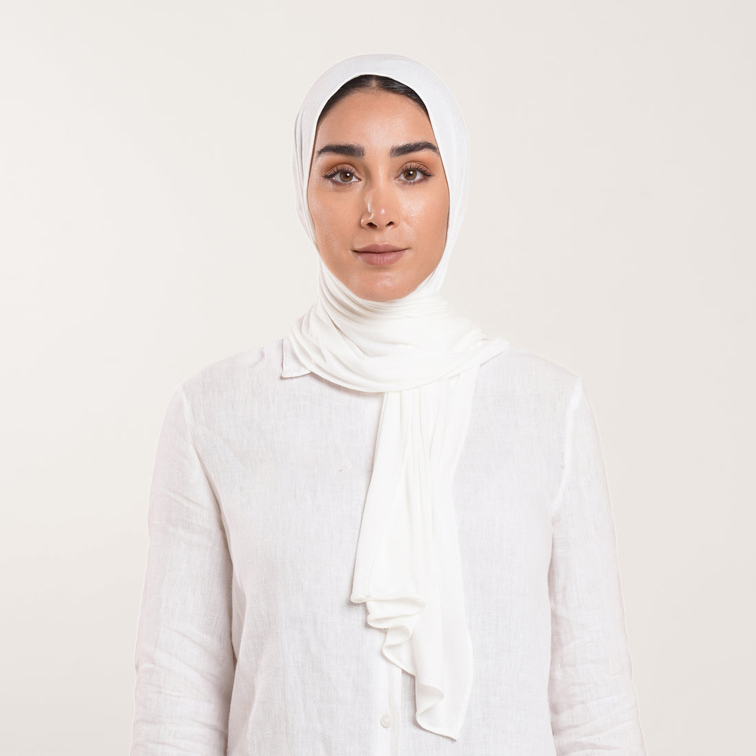 Modal Baby Hijab - Ivory White