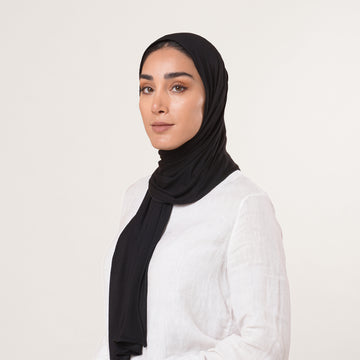 Modal Baby Hijab - Classic Black