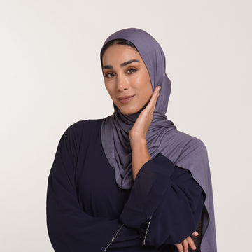 CC Malmal folded Hijab(Chafsa) -Dusty Lavender