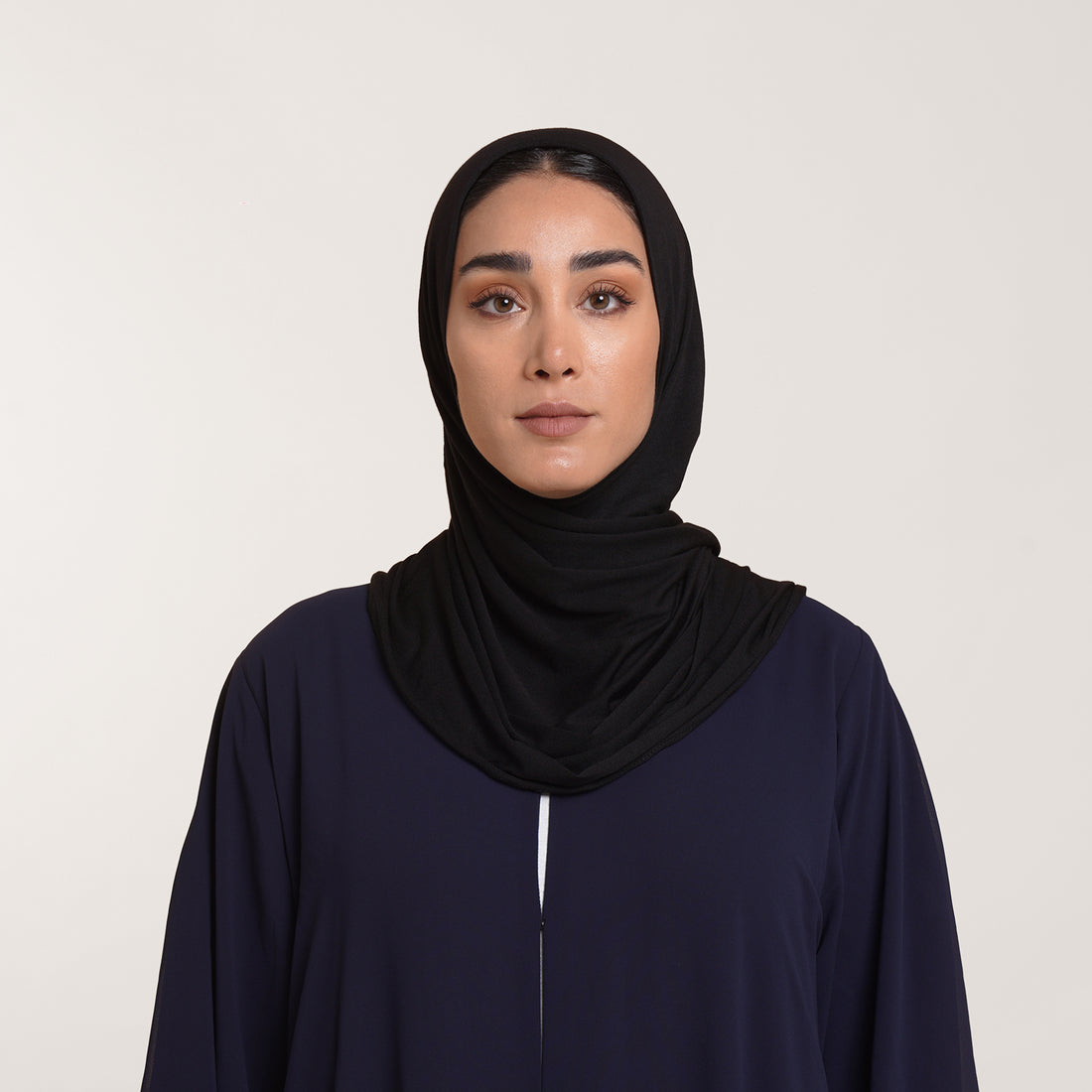 CC Malmal folded Hijab(Chafsa) -Classic Black