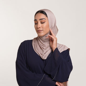 CC Malmal folded Hijab(Chafsa) - Soft Taupe