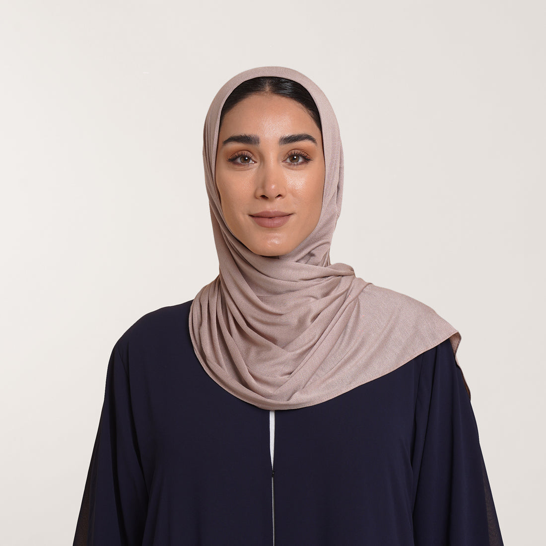 CC Malmal folded Hijab(Chafsa) - Soft Taupe