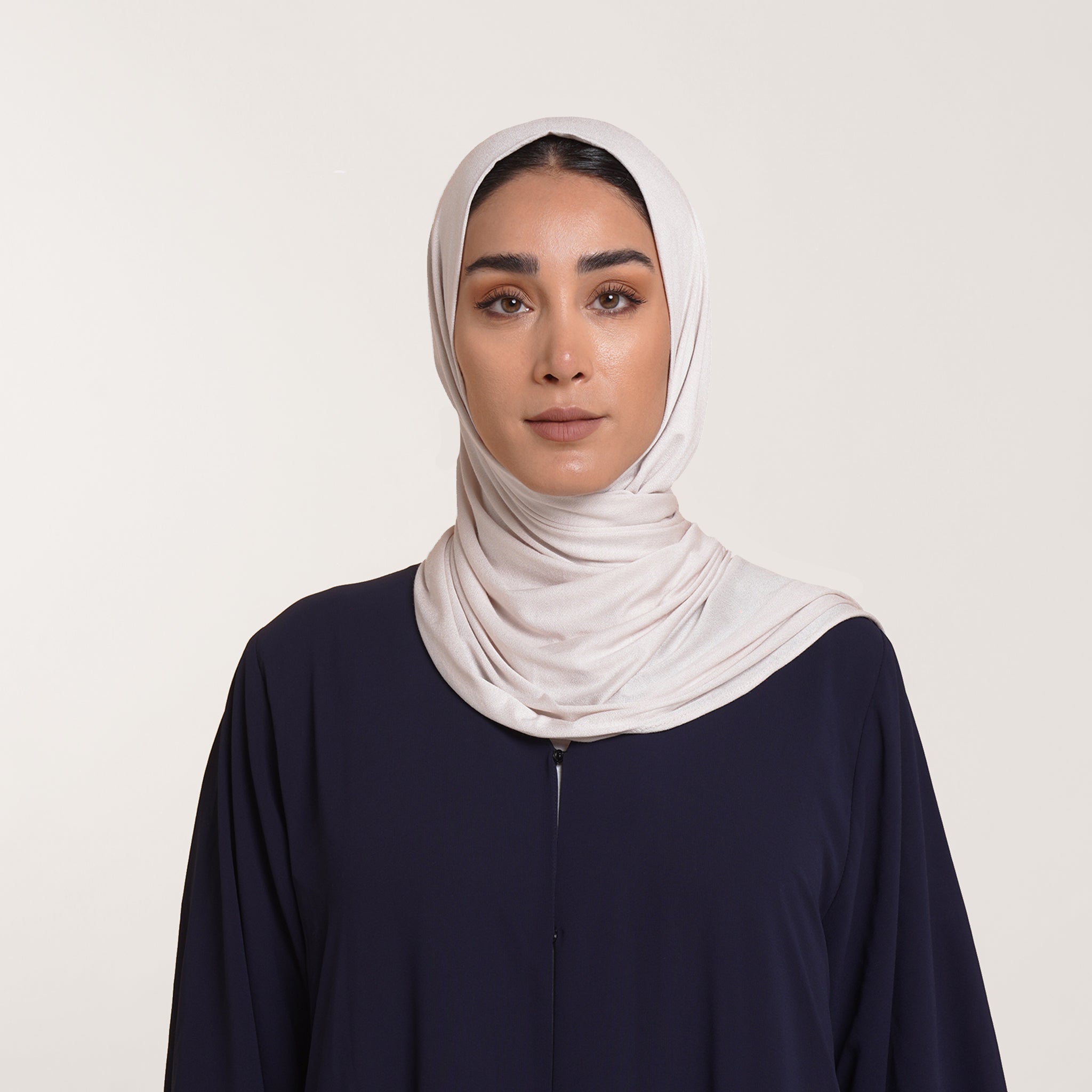 CC Malmal folded Hijab(Chafsa) -Pearl Mist