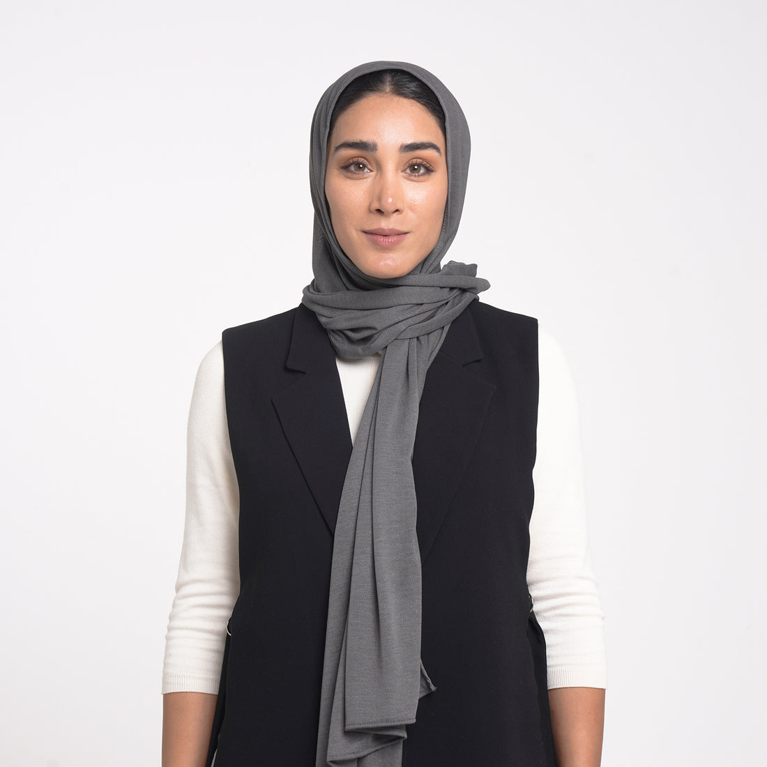 Turkish Cotton Hijab - Dark Slate Gray