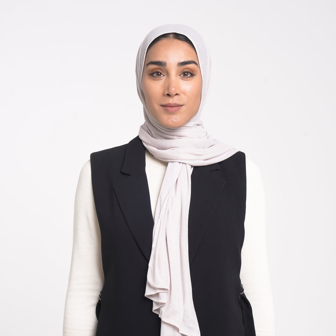 Turkish Cotton Hijab - Soft Off-White