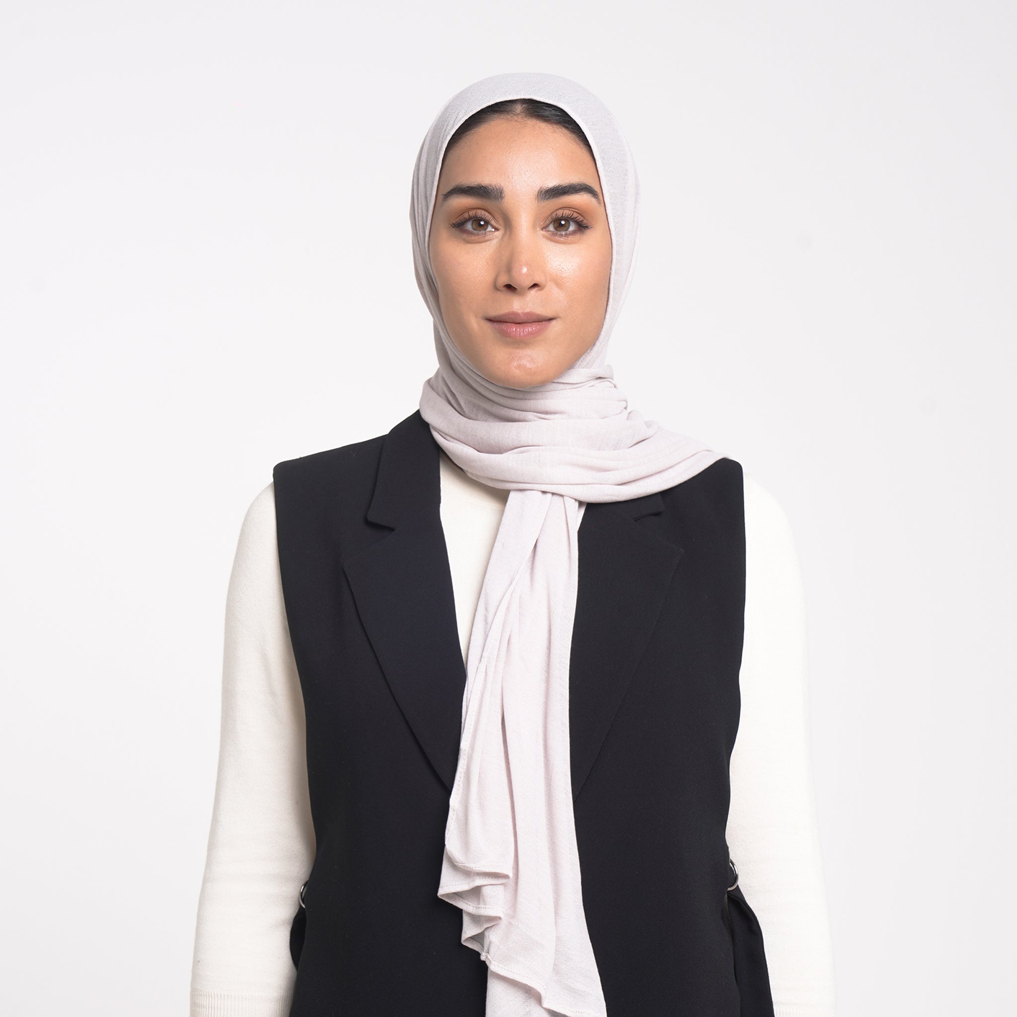 Turkish Cotton Hijab - Soft Off-White