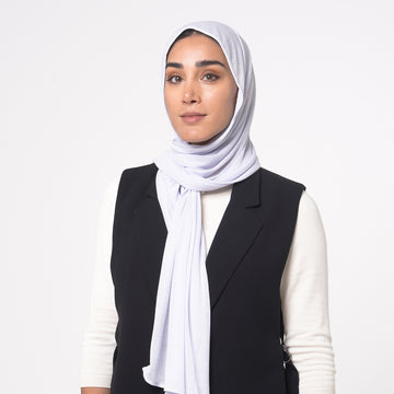 Turkish Cotton Hijab - Ice Blue