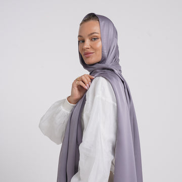 Premium Chiffon Esarp - Lavender Grey