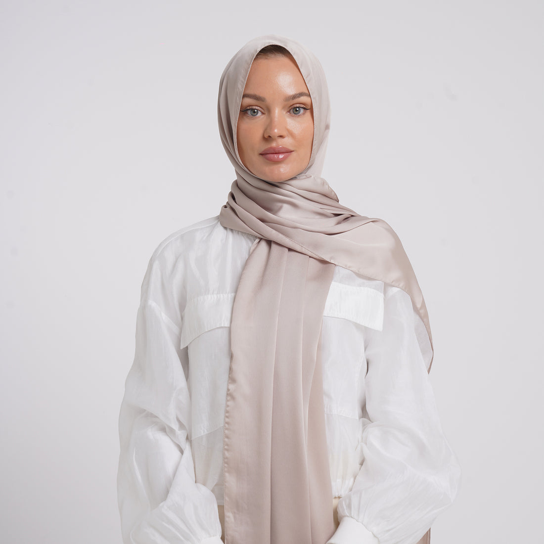 Premium Chiffon Esarp - Champagne Beige