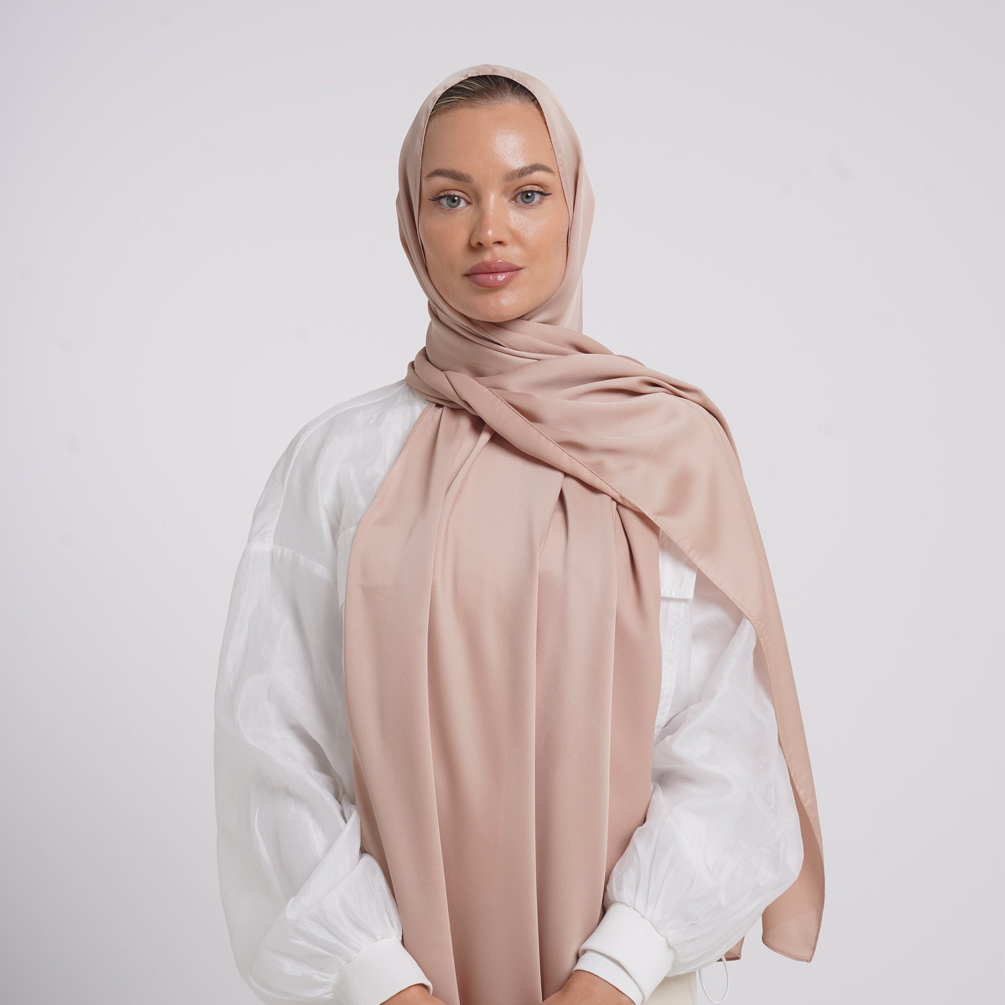 Premium Chiffon Esarp - Blush Nude