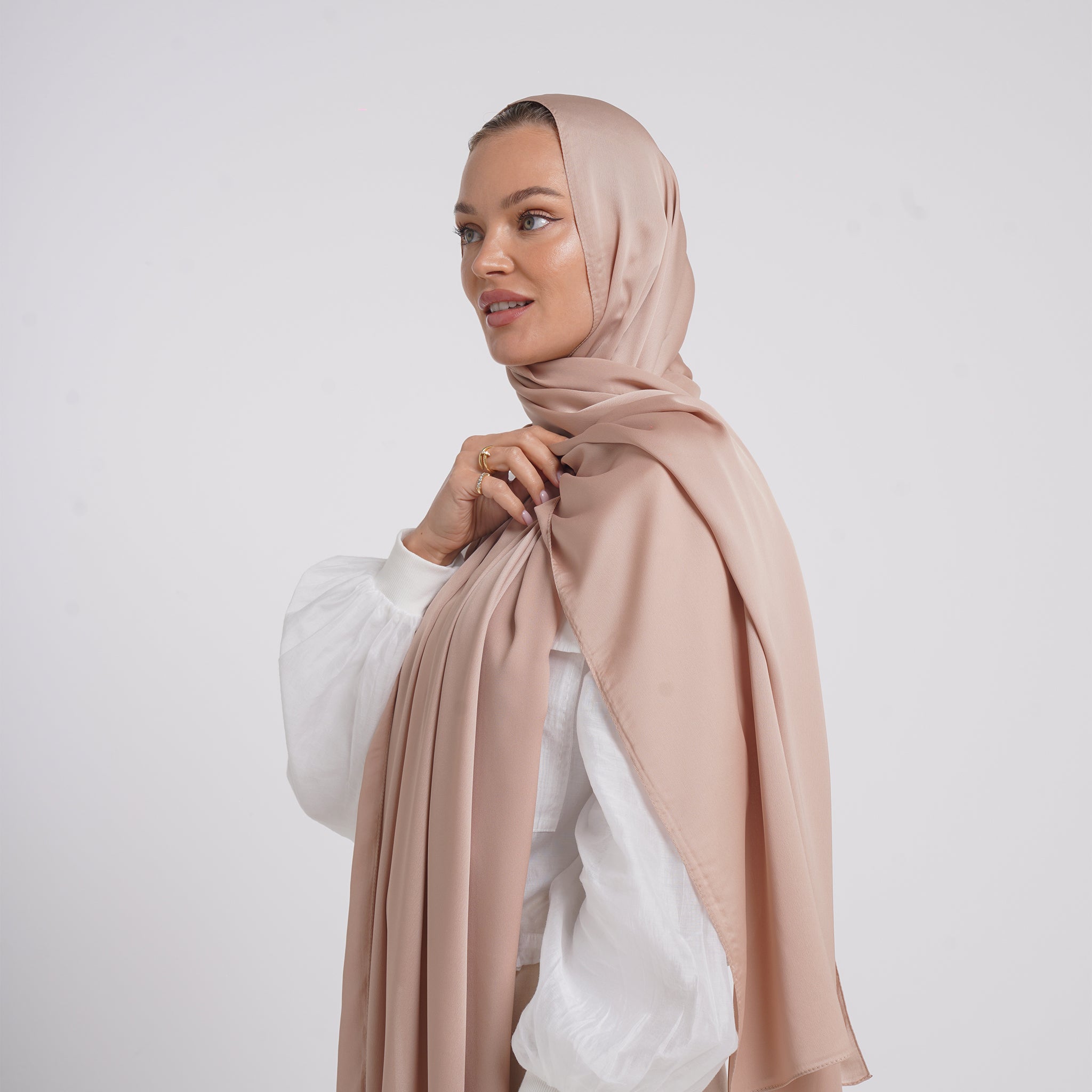 Premium Chiffon Esarp - Blush Nude