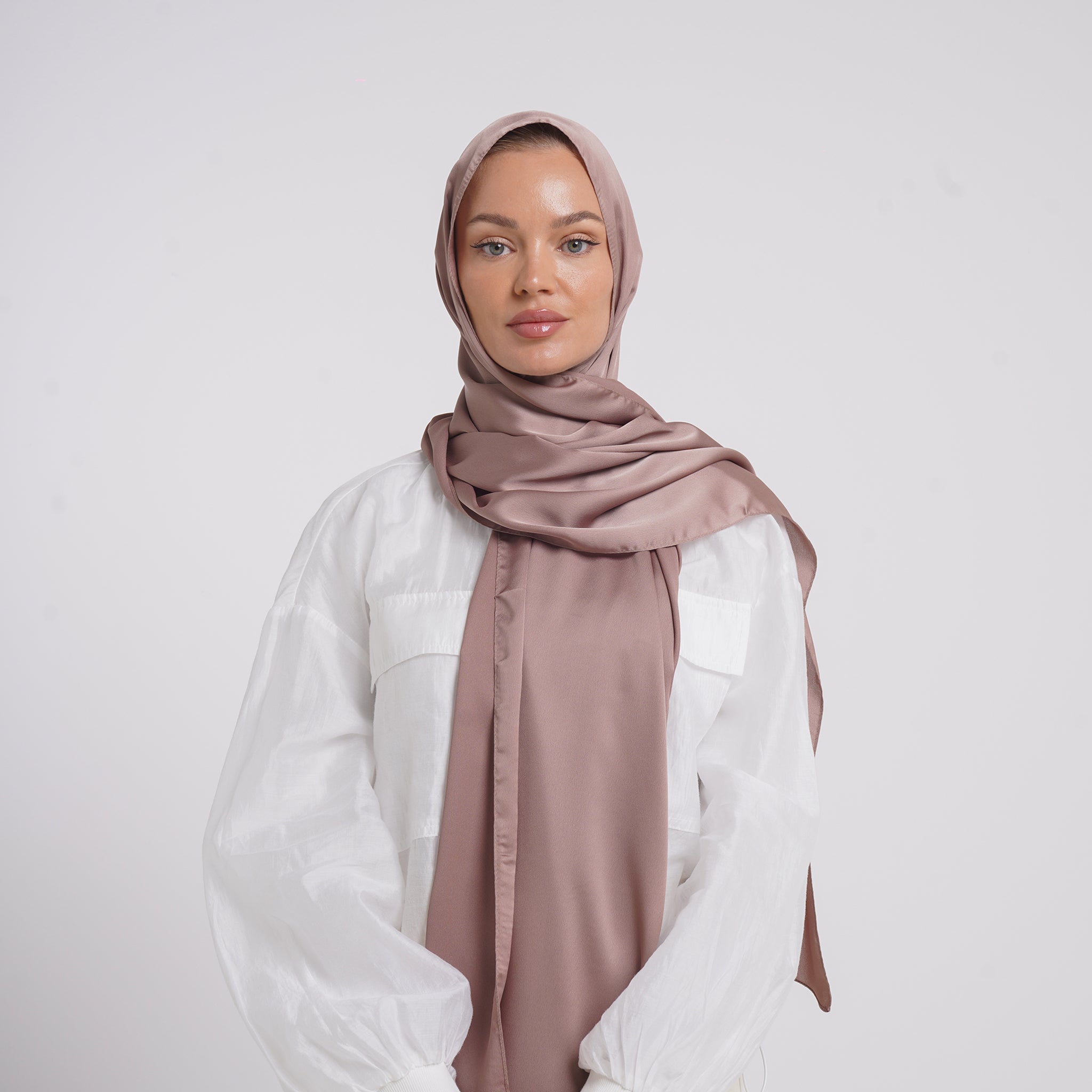 Premium Chiffon Esarp - Dusty Mauve