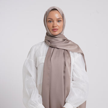 Premium Chiffon Esarp - Soft Taupe