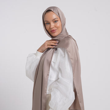 Premium Chiffon Esarp - Soft Taupe
