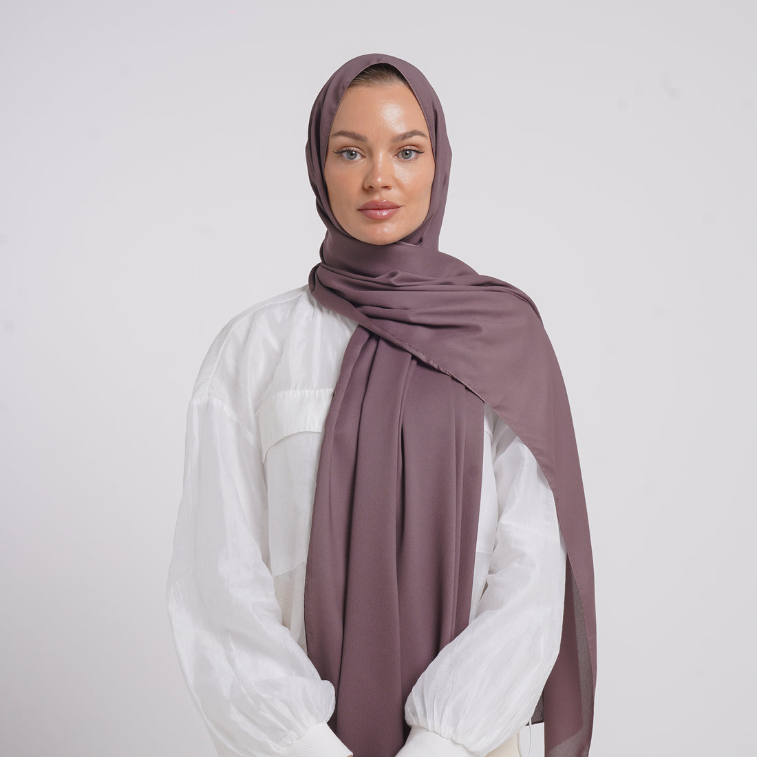 Premium Chiffon Esarp - Vintage Mauve
