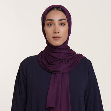 Premium Jersey Hijab - Royal Plum