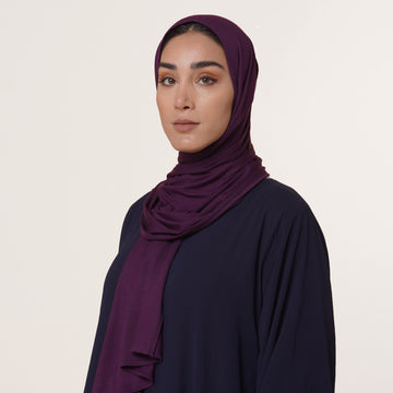 Premium Jersey Hijab - Royal Plum