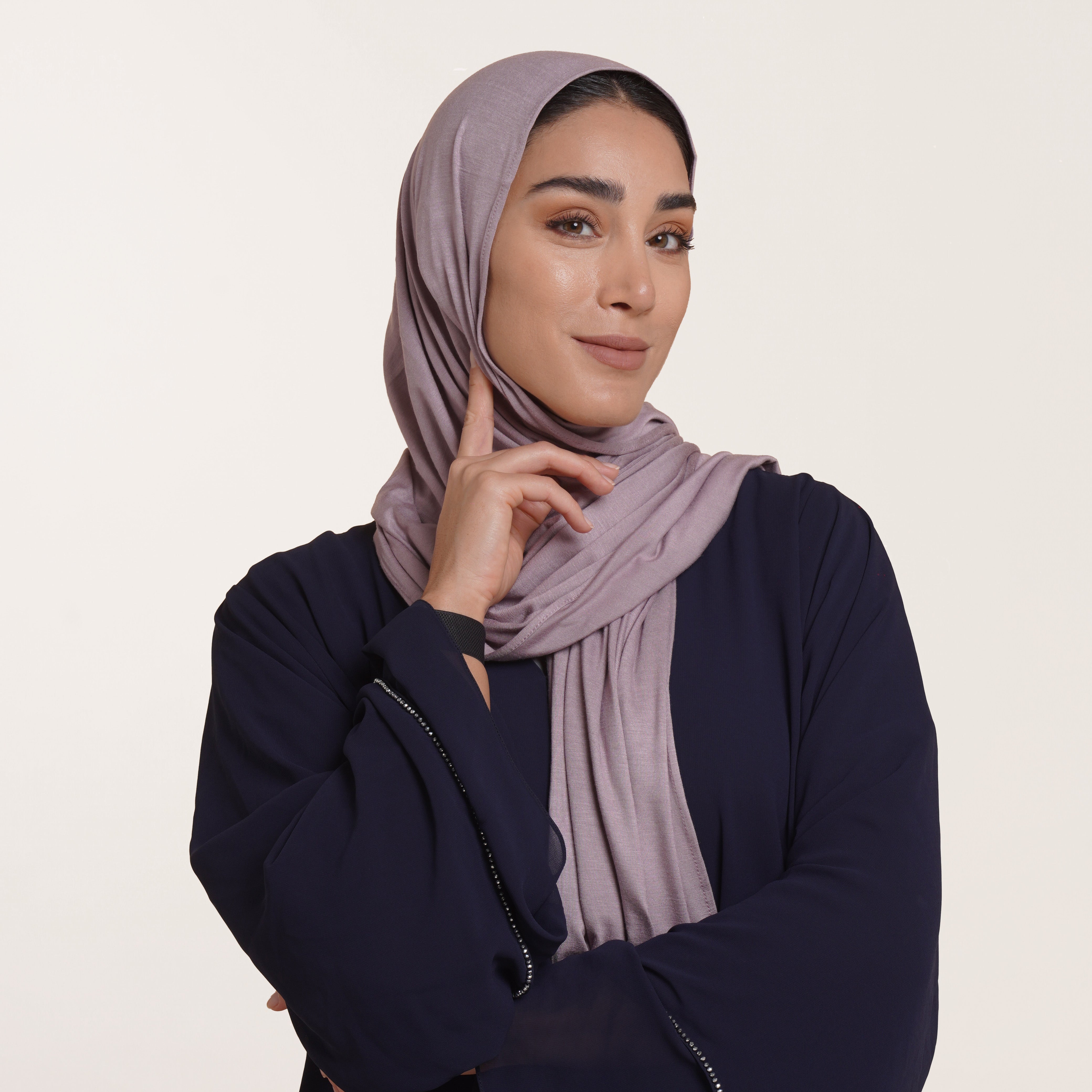 Premium Jersey Hijab - Misty Mauve