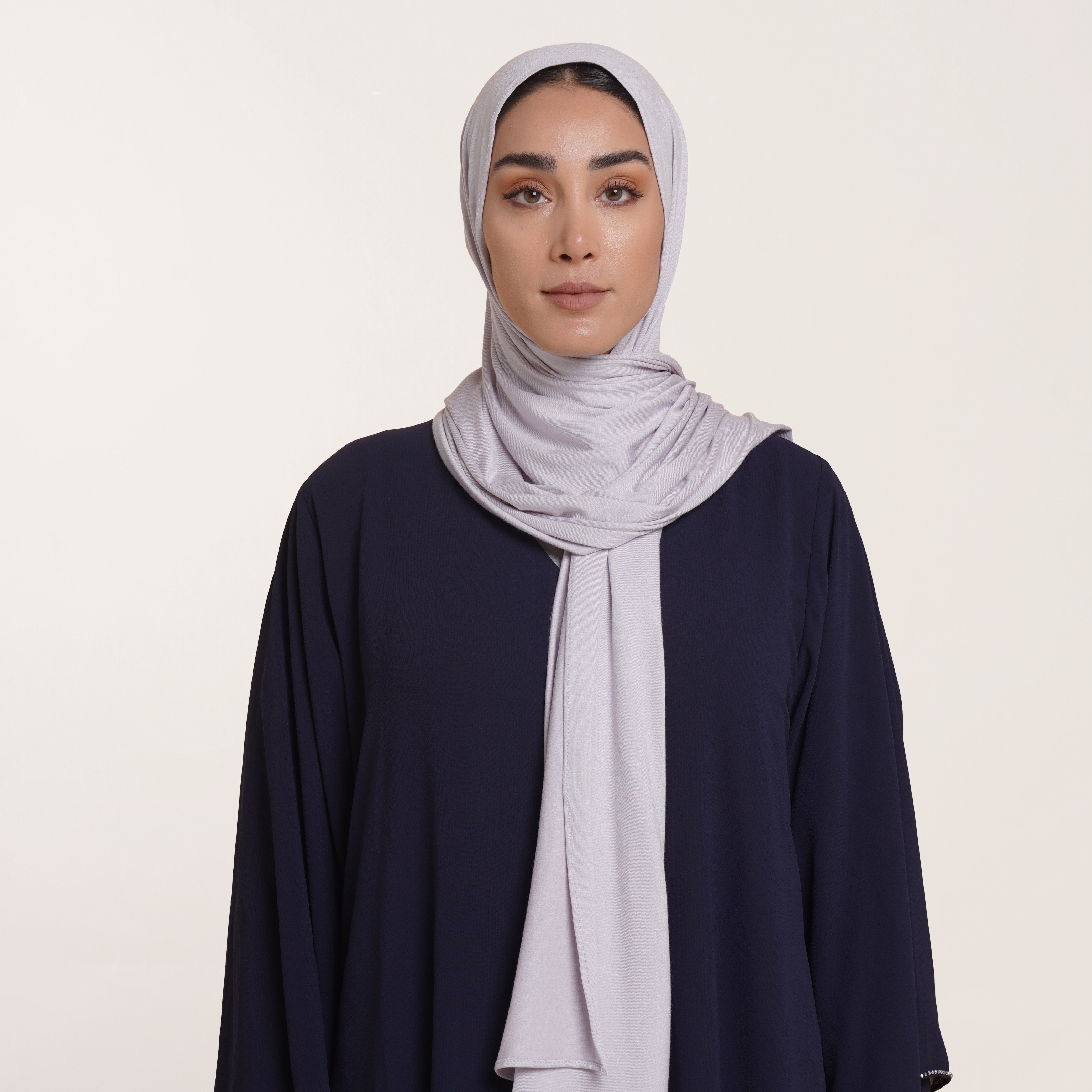 Premium Jersey Hijab - Light Lilac Gray