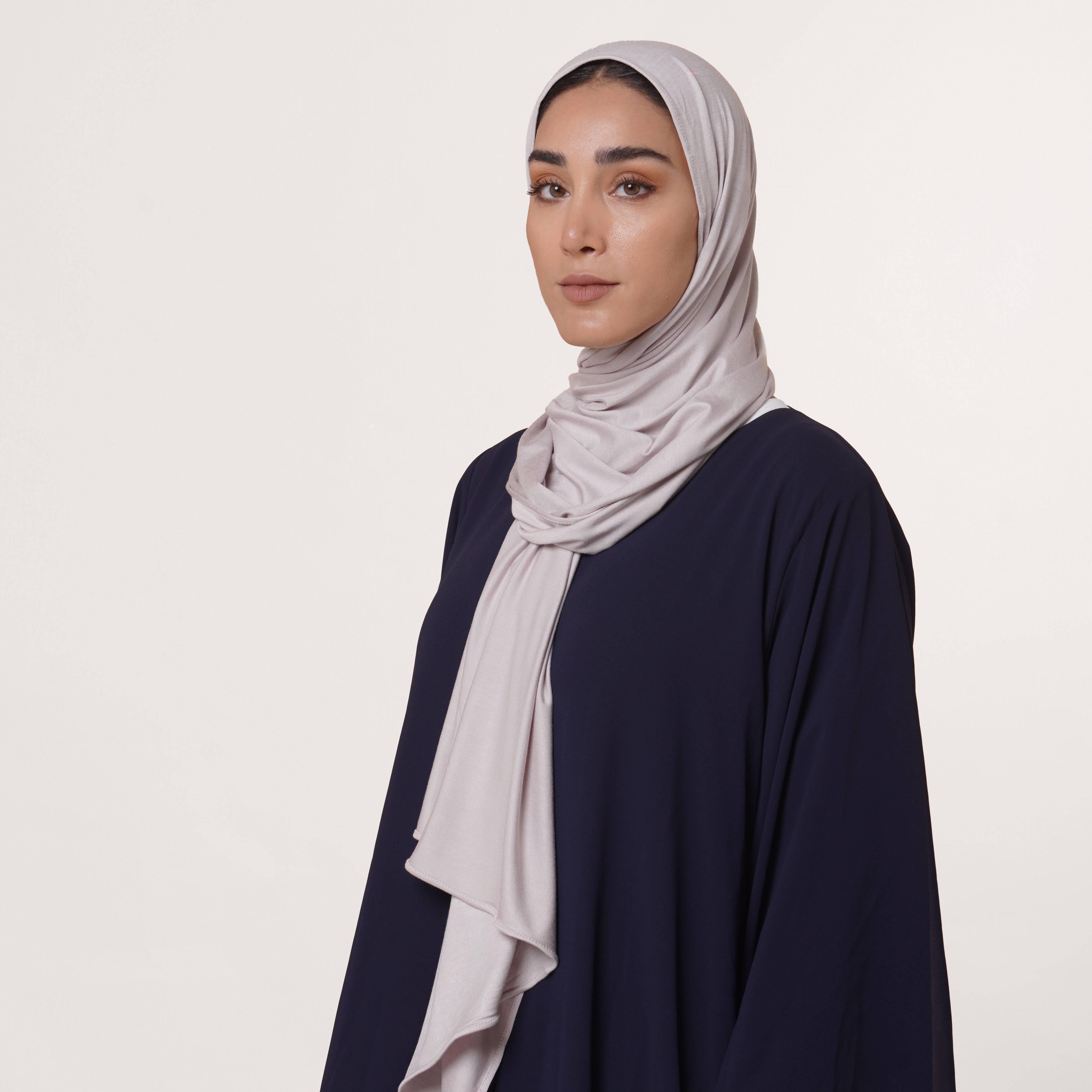 Premium Jersey Hijab - Soft Taupe Pink