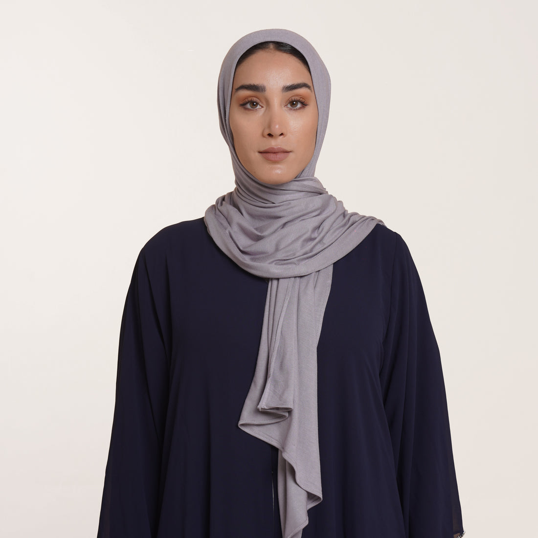 Premium Jersey Hijab - Lavender Gray